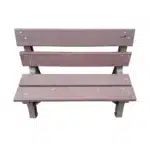 BANCO DE JARDIM MADEIRA PLÁSTICA MACIÇA COLORIDO COM 3 LUGARES E 4 TÁBUAS 100% RECICLADO 1,50M / LC-01C