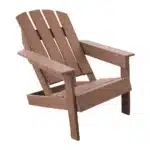 CADEIRA ADIRONDACK MADEIRA PLÁSTICA MACIÇA MARROM / LC-09