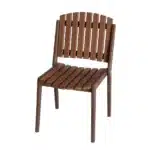 CADEIRA PREMIUM EM MADEIRA PLÁSTICA LANCI 100% RECICLADA 50CM / LC-05