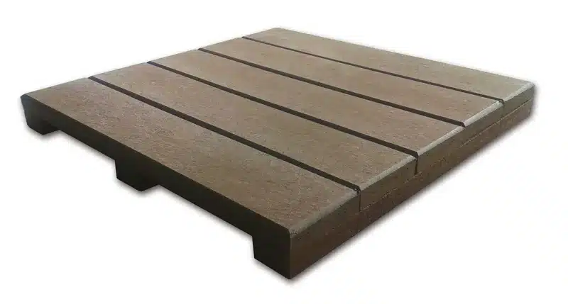DECK MODULAR DE MADEIRA PLÁSTICA EM PERFIL 29 CM 100% RECICLADO / LC-33