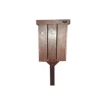 LIXEIRA MADEIRA PLÁSTICA MACIÇA 45 LITROS QUADRADA 100% RECICLADA 1,5M / LC-21C