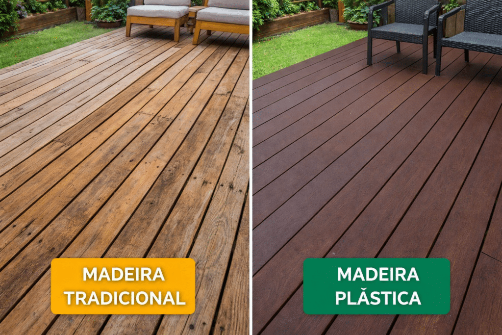 Madeira Plástica vs Madeira Tradicional: Qual Vale Mais a Pena